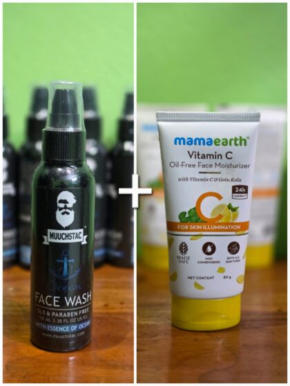 Muuchstac FaceWash + Mamaearth Moisturizer Combo Pack 🌟